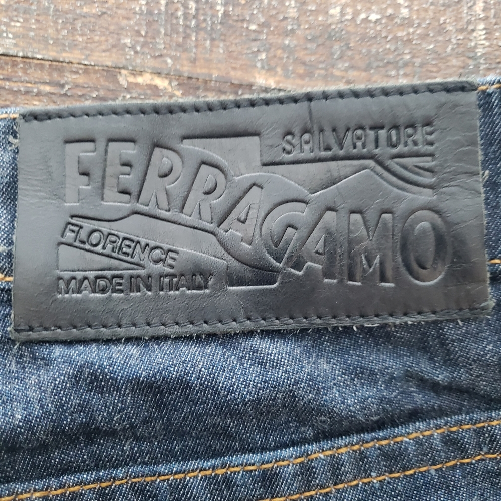 Salvatore Ferragamo Men's Bottom Fly Rare Straight Leg Jeans Size 54. - Picture 6 of 10